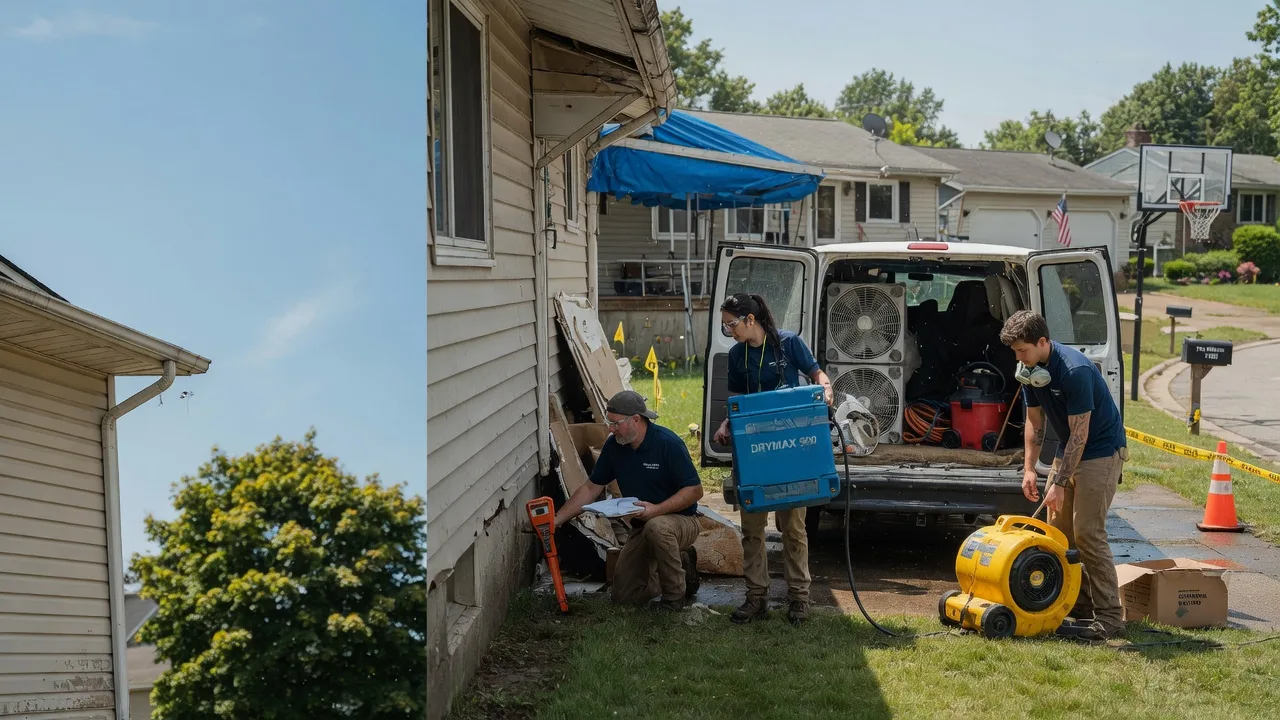 Ceiling Leak Cleanup in Silverdale, PA near me